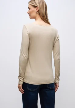 Basic shirt met lange mouwen