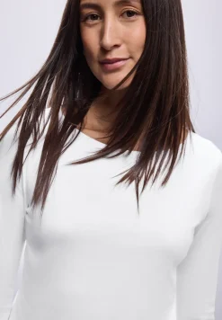Basic shirt met lange mouwen