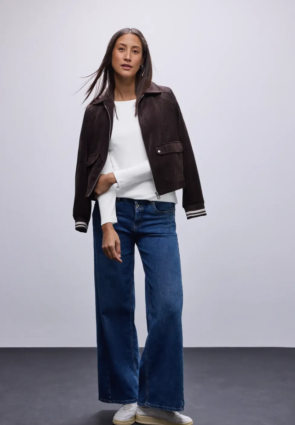 Basic shirt met lange mouwen