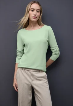 Basic shirt met lange mouwen