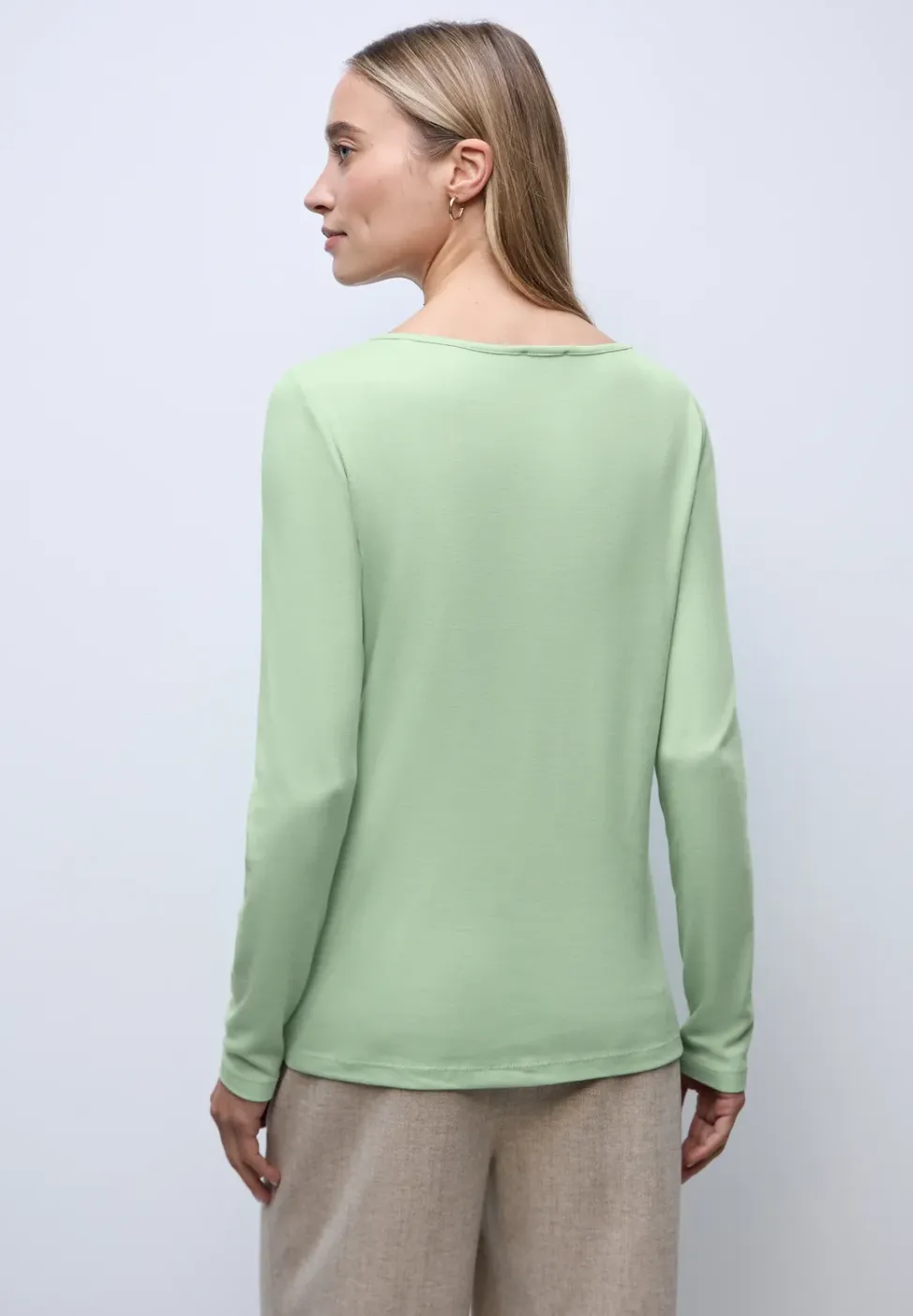 Basic shirt met lange mouwen