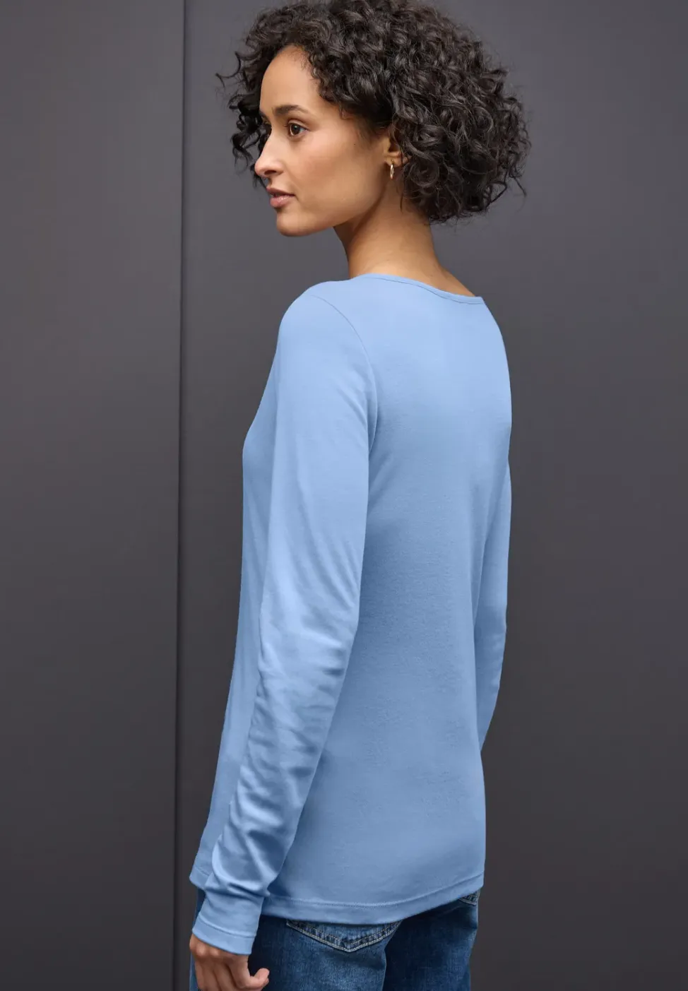 Basic shirt met lange mouwen