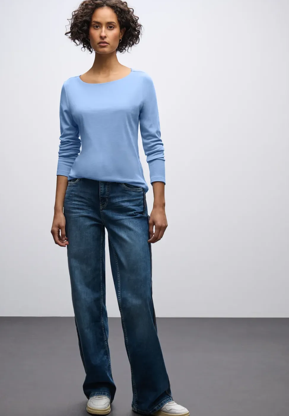 Basic shirt met lange mouwen