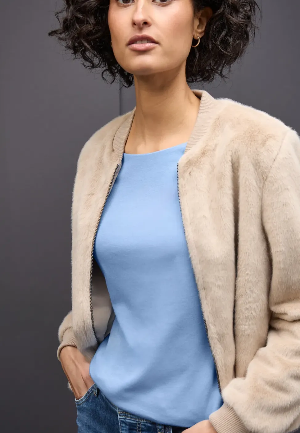 Basic shirt met lange mouwen