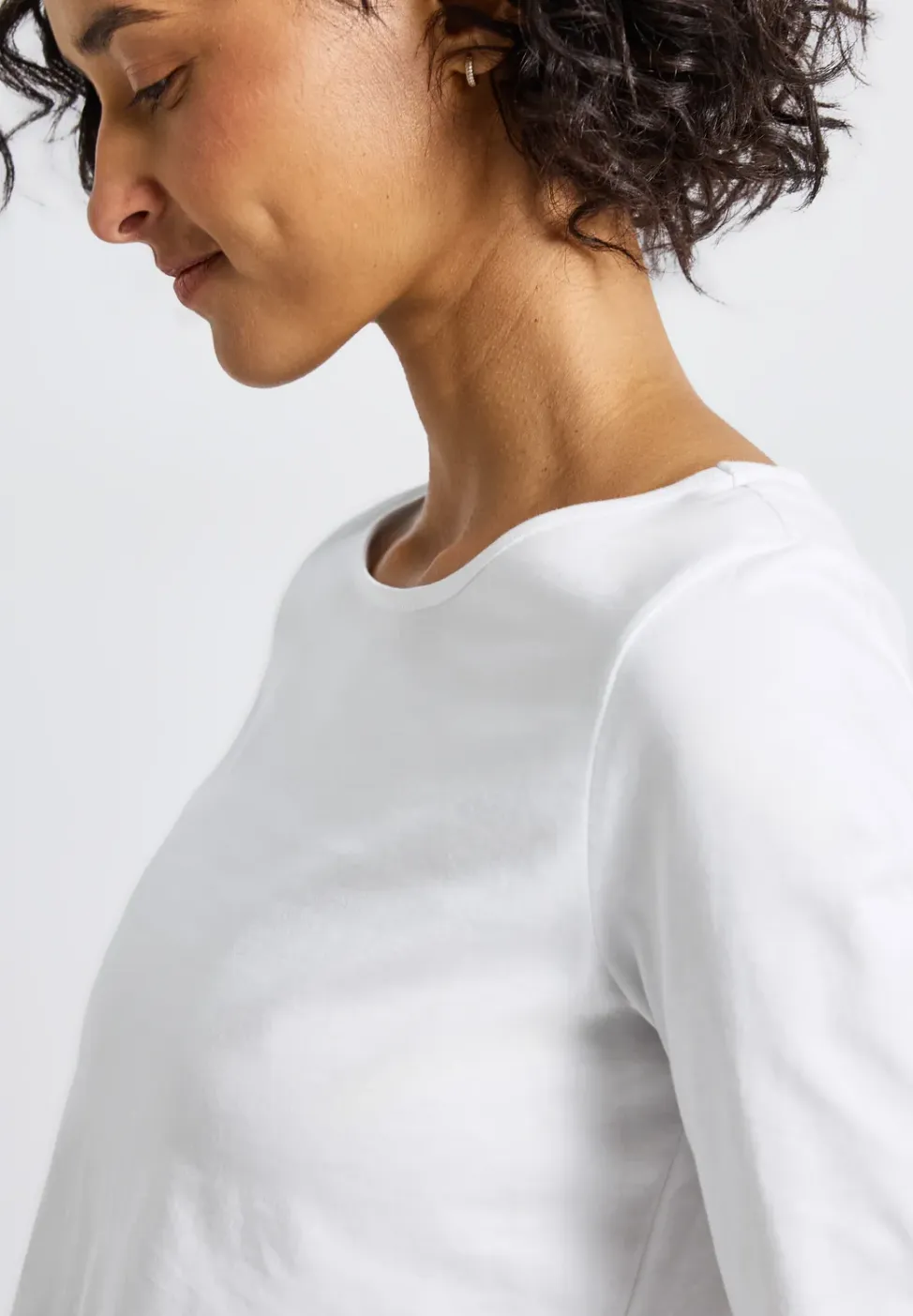 Basic shirt met lange mouwen