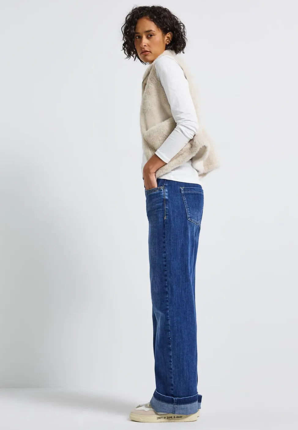 Basic shirt met lange mouwen