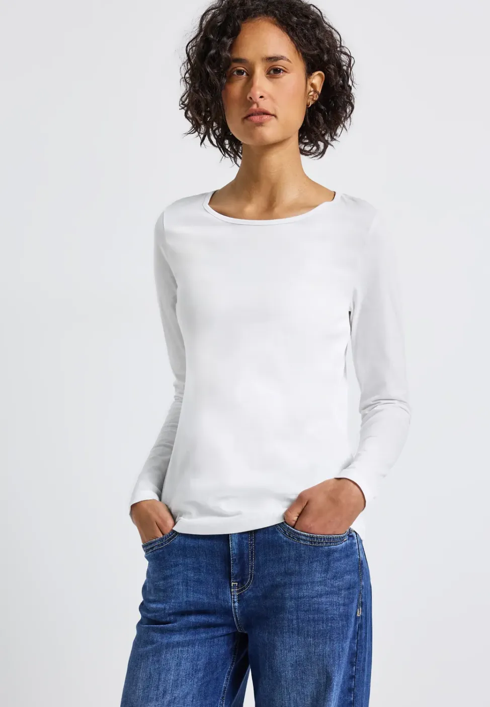 Basic shirt met lange mouwen
