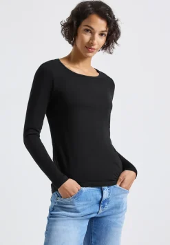 Basic shirt met lange mouwen