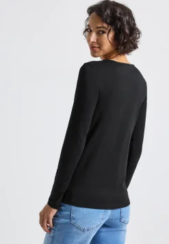 Basic shirt met lange mouwen