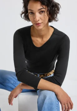 Basic shirt met lange mouwen