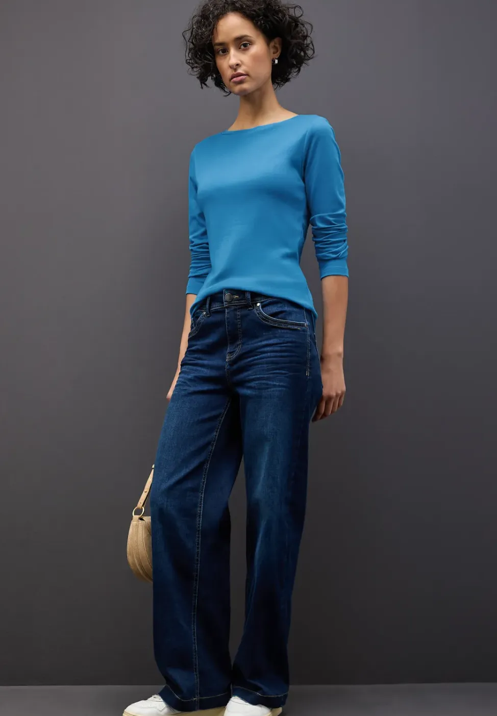 Basic shirt met lange mouwen