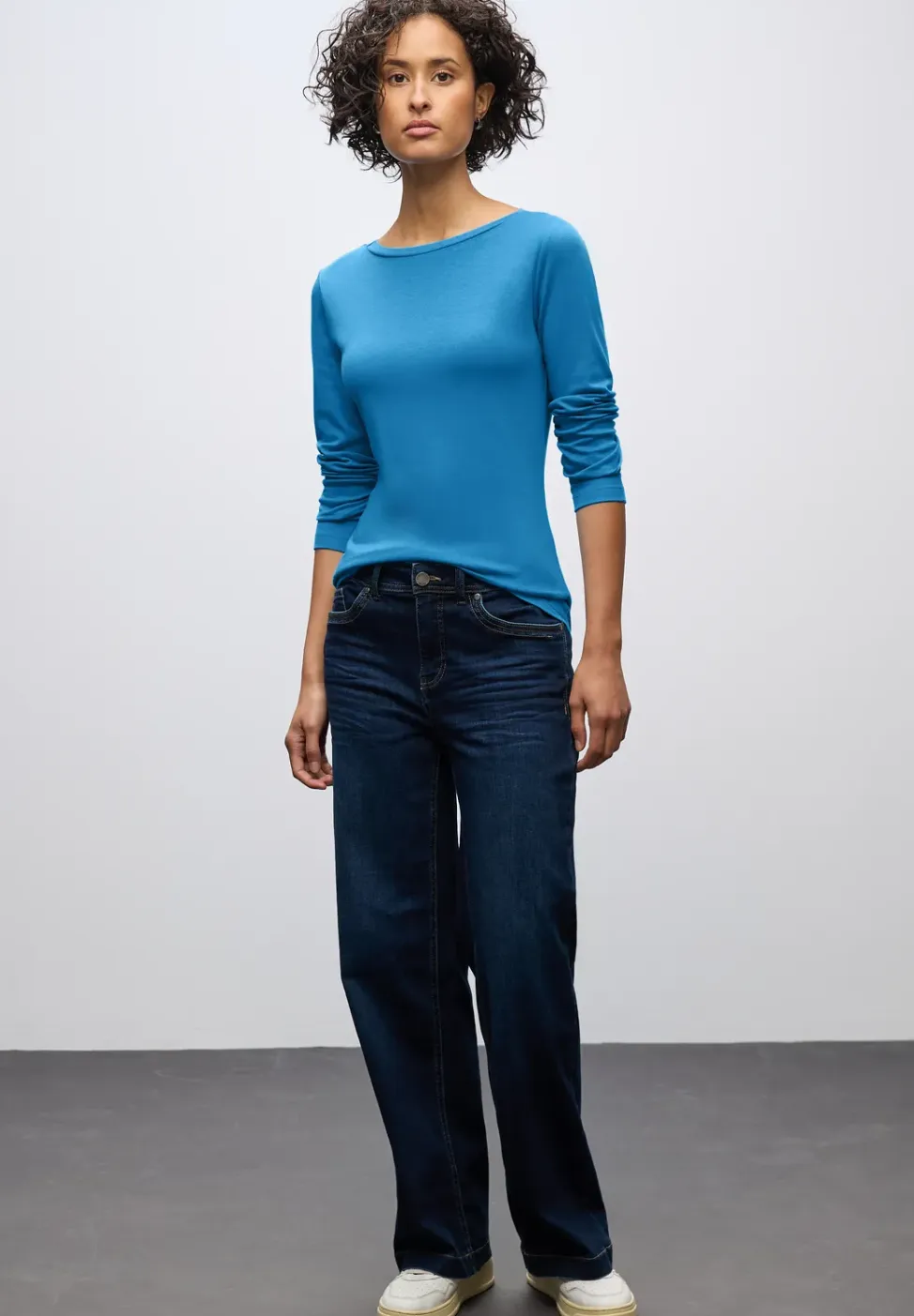 Basic shirt met lange mouwen