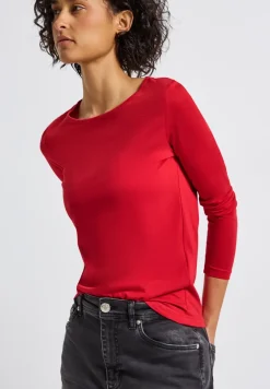 Basic shirt met lange mouwen