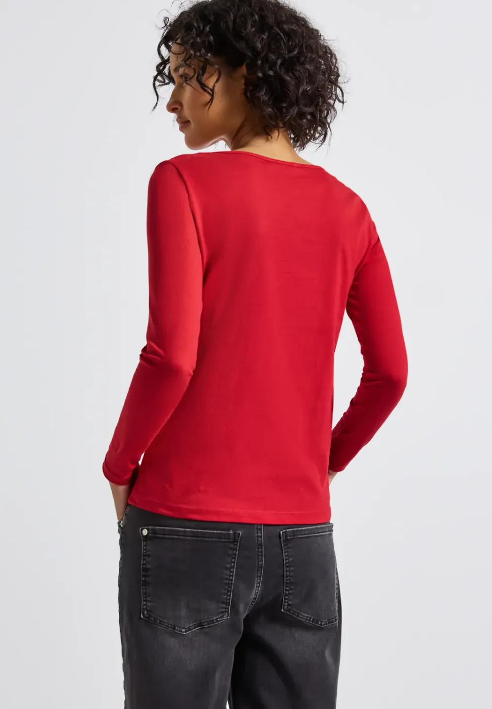 Basic shirt met lange mouwen