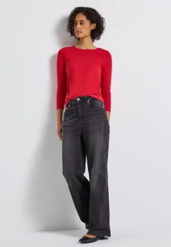 Basic shirt met lange mouwen