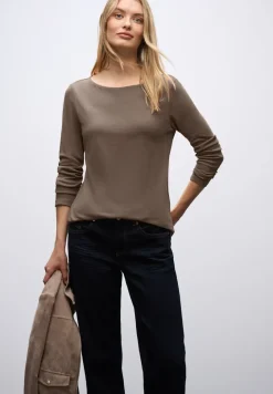 Basic shirt met lange mouwen
