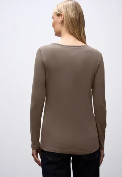 Basic shirt met lange mouwen