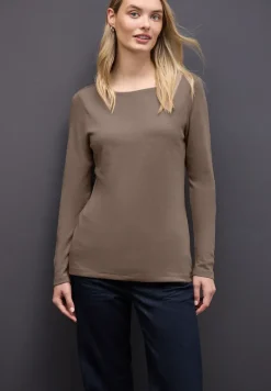 Basic shirt met lange mouwen