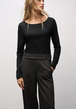 Basic shirt met lange mouwen