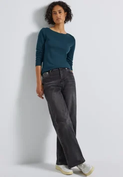 Basic shirt met lange mouwen