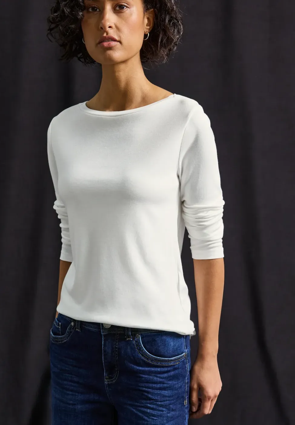 Basic shirt met lange mouwen