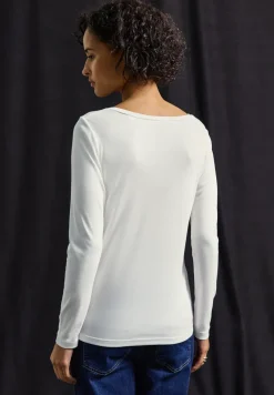 Basic shirt met lange mouwen