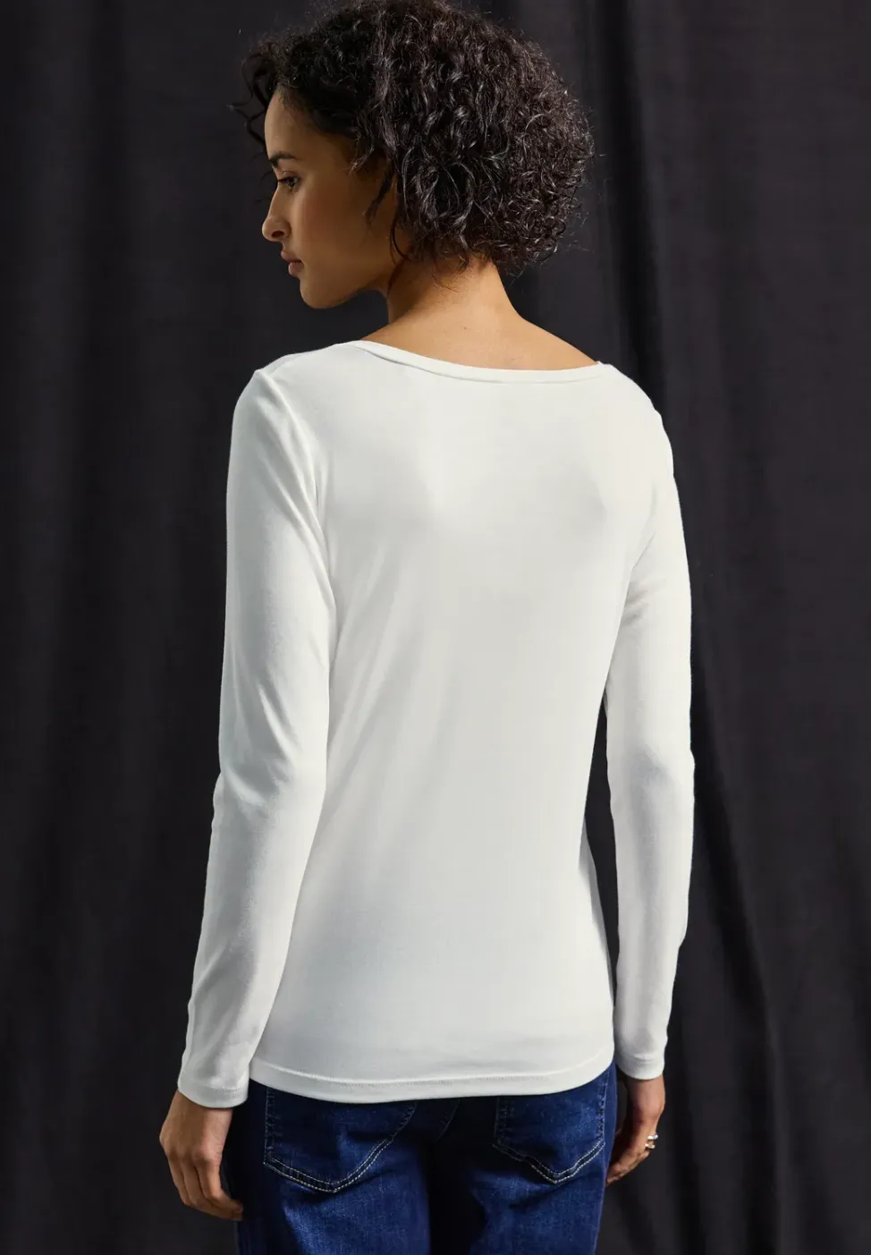 Basic shirt met lange mouwen