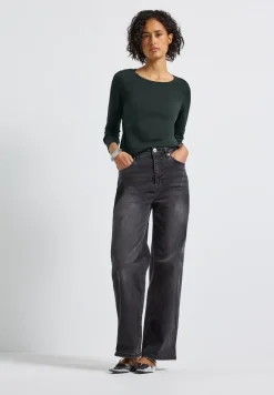 Basic shirt met lange mouwen