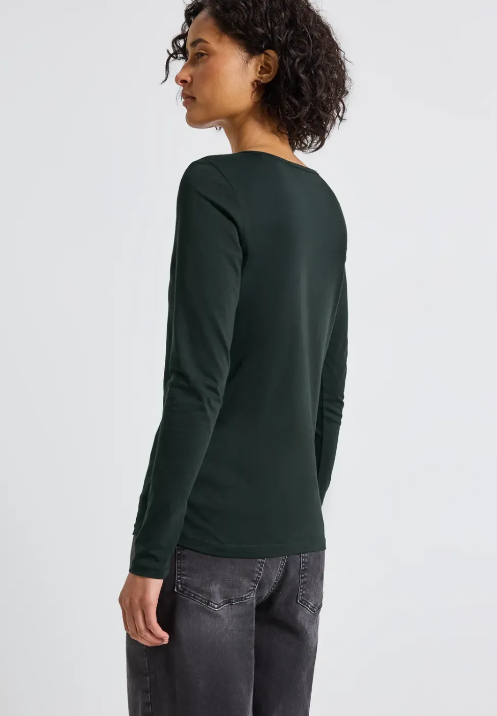 Basic shirt met lange mouwen