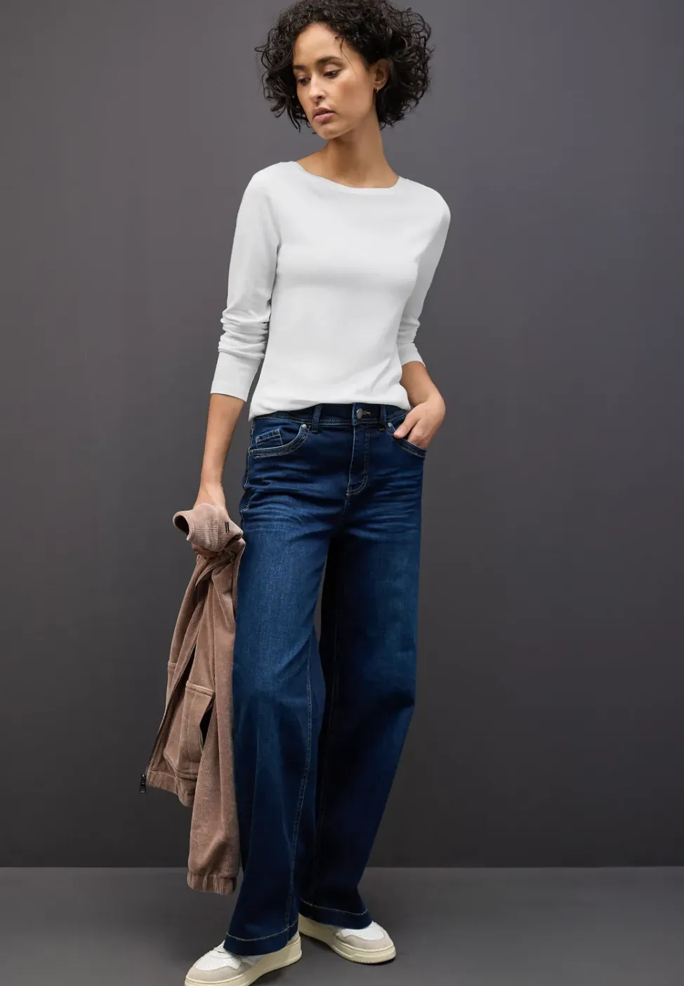 Basic shirt met lange mouwen