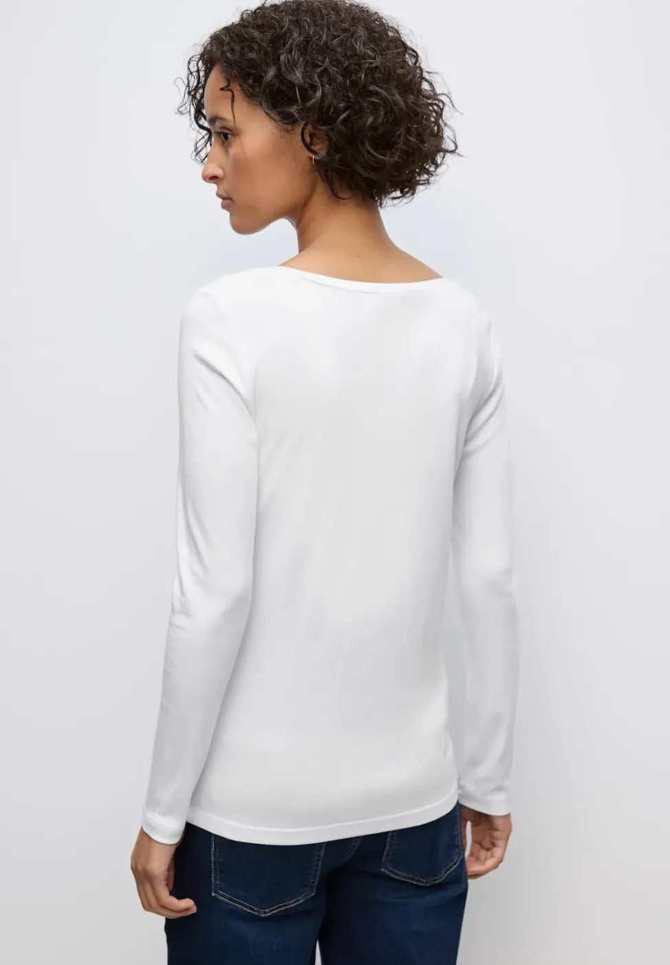 Basic shirt met lange mouwen