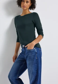 Basic shirt met lange mouwen