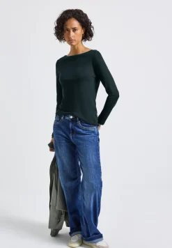 Basic shirt met lange mouwen