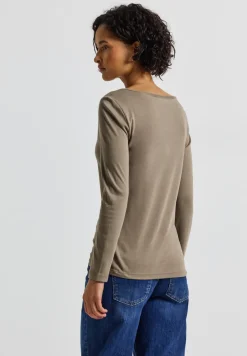 Basic shirt met lange mouwen