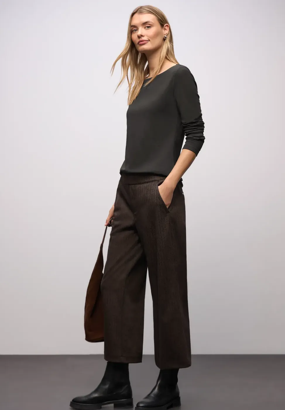 Basic shirt met lange mouwen