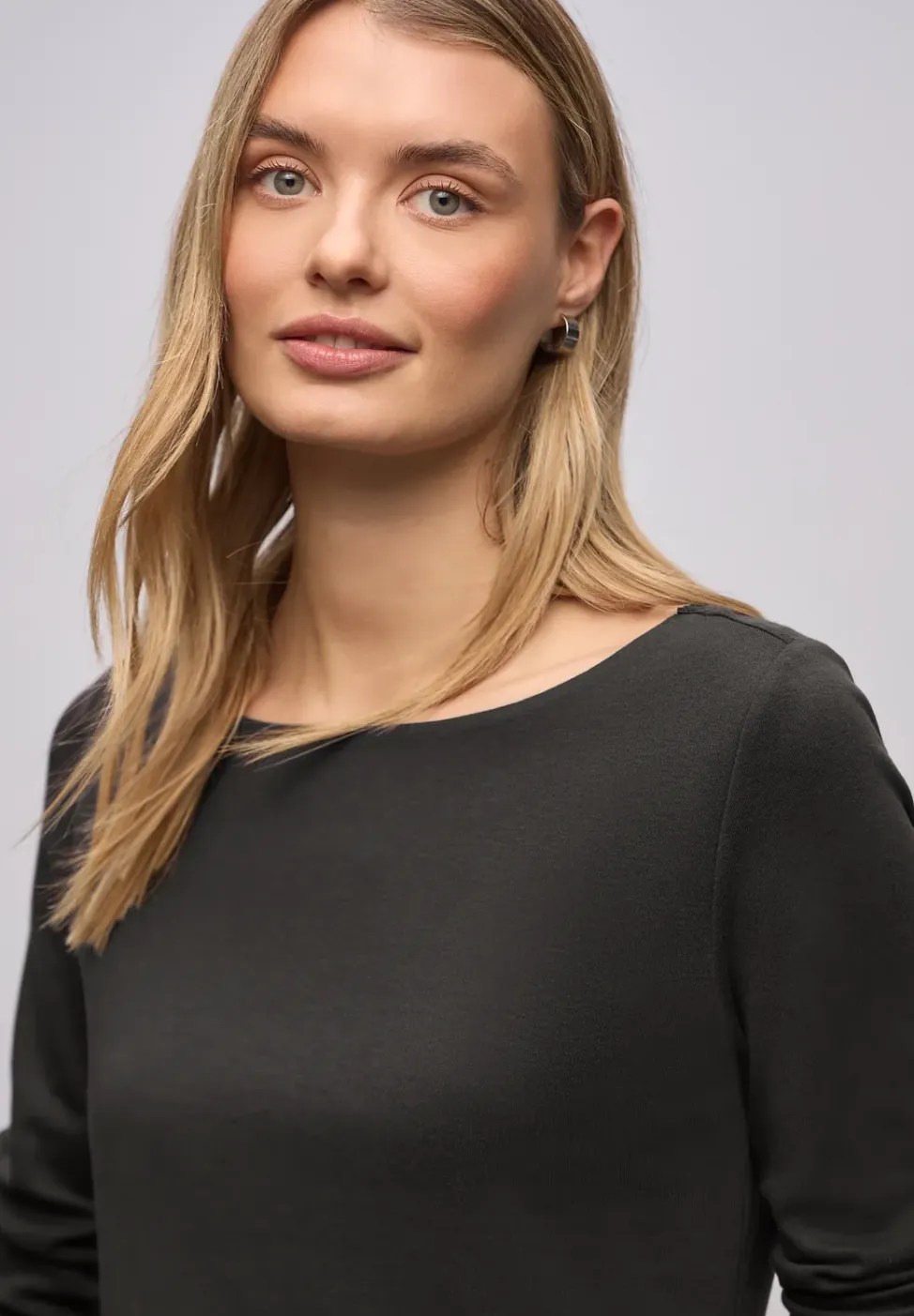 Basic shirt met lange mouwen