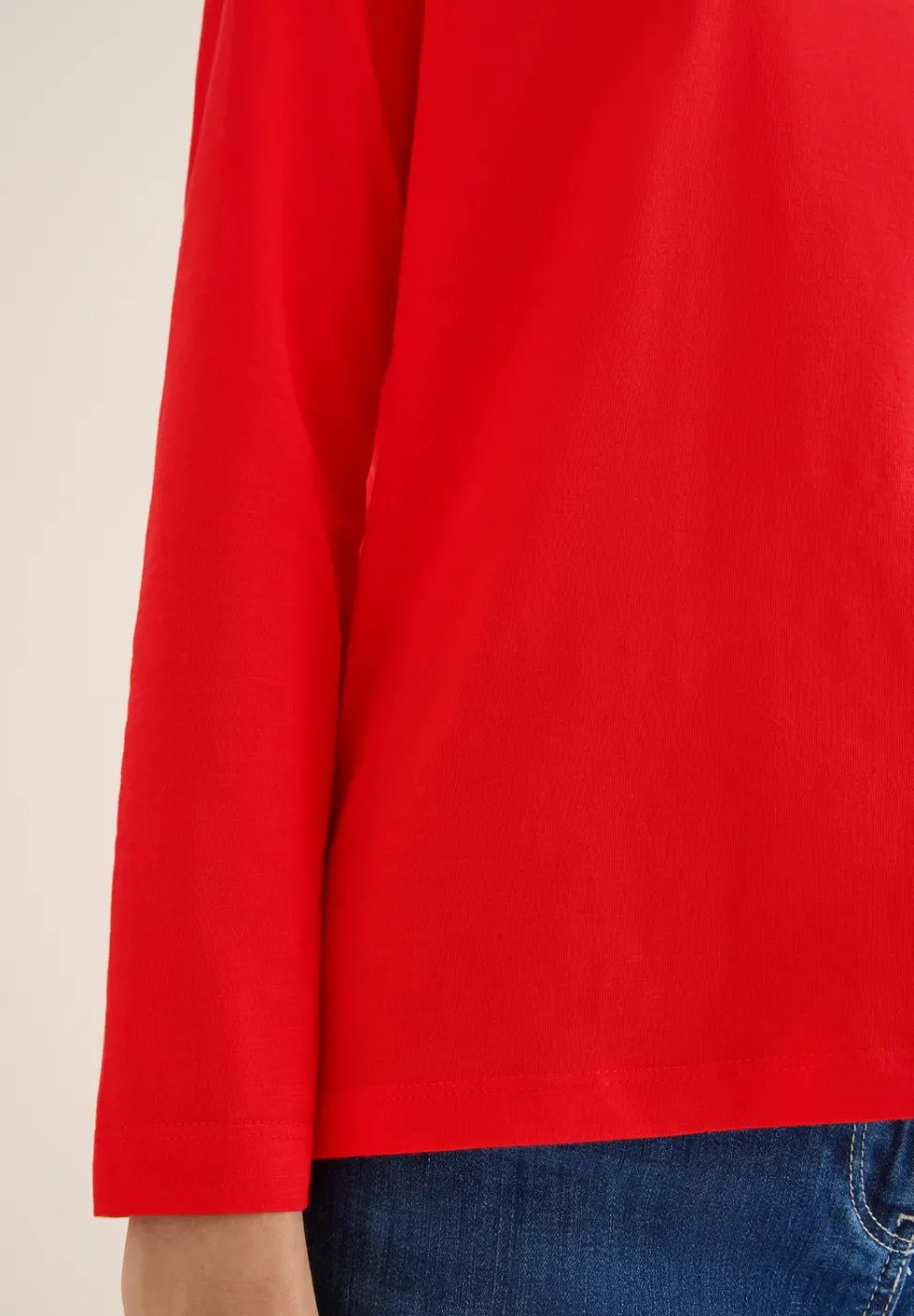 Basic shirt met lange mouwen