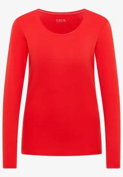 Basic shirt met lange mouwen