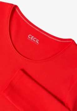 Basic shirt met lange mouwen