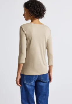 Basic Shirt met 3/4 mouwen