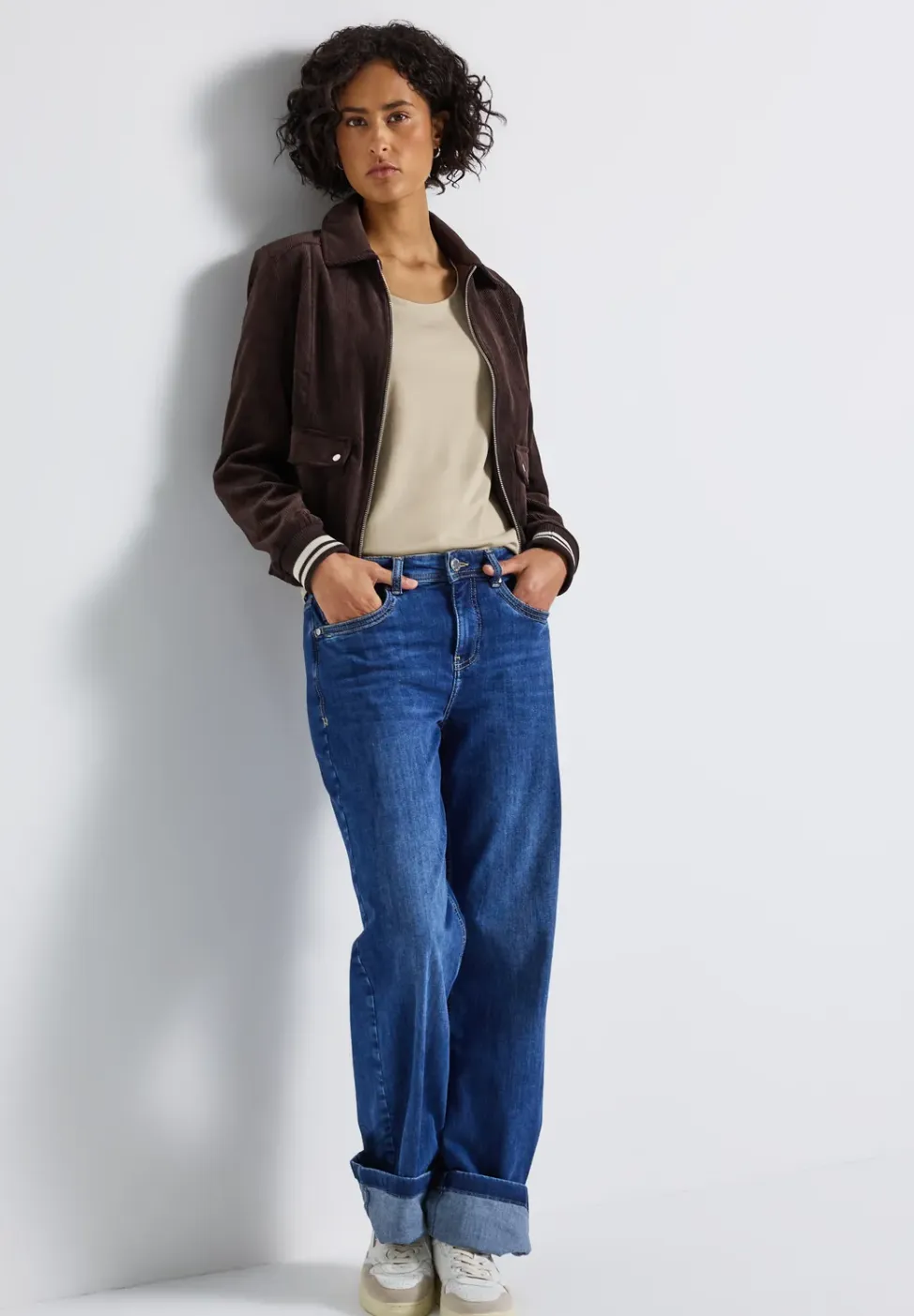 Basic Shirt met 3/4 mouwen