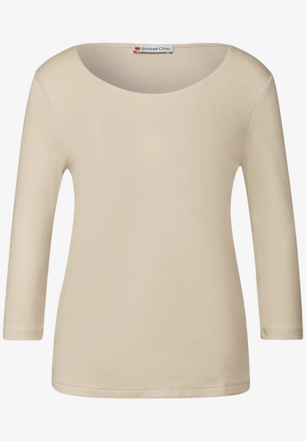 Basic Shirt met 3/4 mouwen