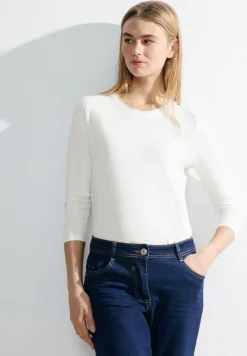 Basic shirt met 3/4-mouwen