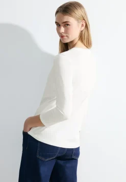 Basic shirt met 3/4-mouwen