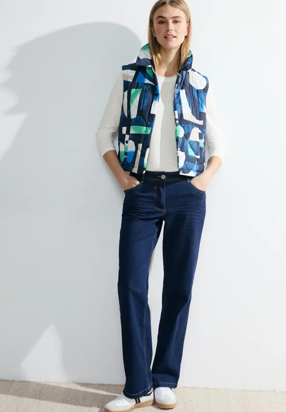 Basic shirt met 3/4-mouwen