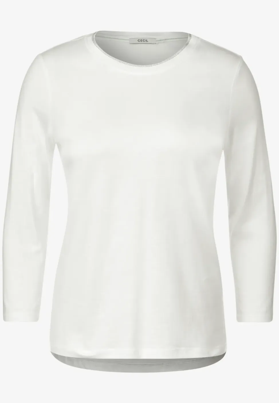 Basic shirt met 3/4-mouwen