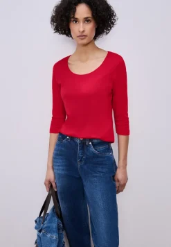 Basic Shirt met 3/4 mouwen