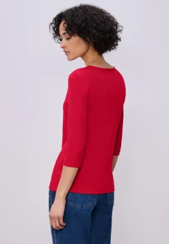 Basic Shirt met 3/4 mouwen