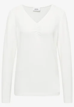 Basic shirt met rimpels