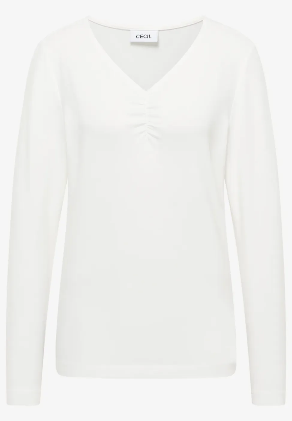 Basic shirt met rimpels